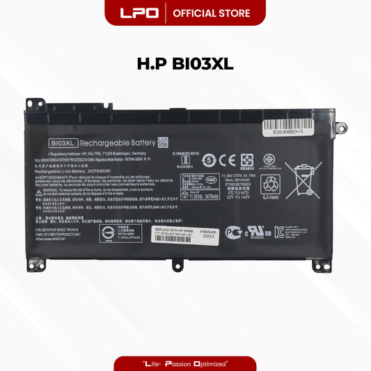 Laptop Battery BI03XL Compatible with HP Pavilion X360 13-u102ns 13-u102nx 13-u102tu - LPO Laptop PC-Outlet