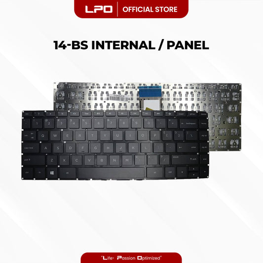 Laptop Keyboard HP	14-BS Internal / Panel Black US Compatible with HP 14-BS Series 14-BS033TX 14-BS104NT