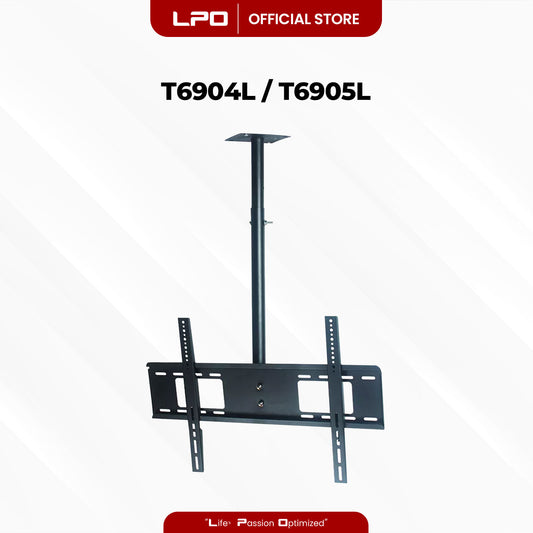 Ceiling TV Wall Mount Swivel and Tilt Bracket T6904L / T6905L 32 - 63 inch Load Capacity up to 70kg Full Motion Movement