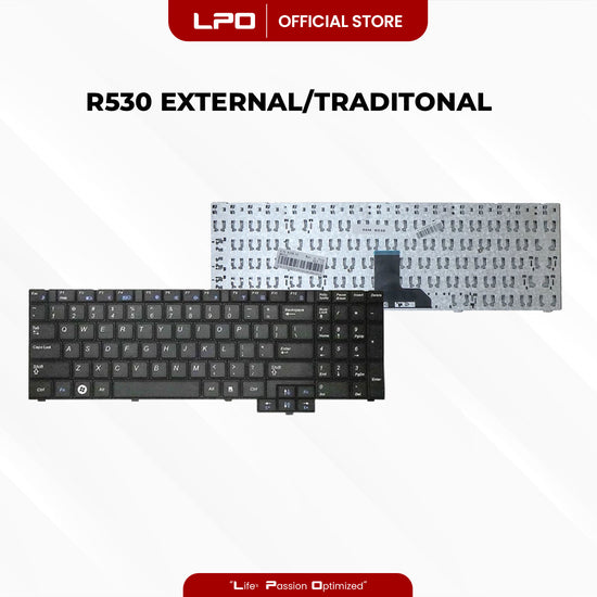 Laptop Keyboard SAMSUNG R530 External / Traditional Black US Compatible with Samsung RV510 R540 R517 RV508