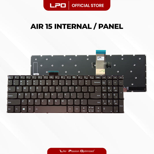 Laptop Keyboard LENOVO Air 15 Internal / Panel Black US Compatible with Lenovo Ideapad 3-15ABA7 3-15IAU7 3-17ABA7 3-17IAU7
