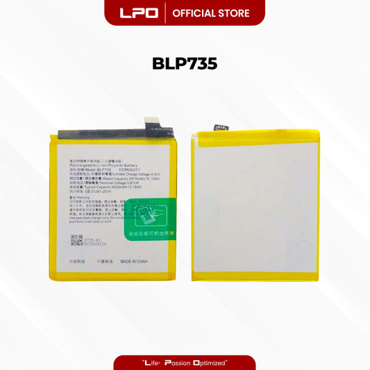 Cellphone Battery	Oppo Reno 2 2019 BLP735 Compatible with PCKM70, PCKT00, PCKM00, CPH1907
