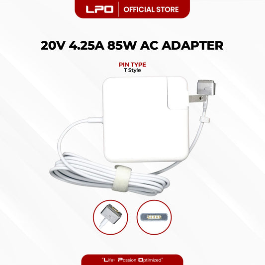 Laptop Charger MacBook 20V 4.25A 85W T Style Compatible with MacBook Pro (Retina, 15-inch, Mid 2012 - 2015)