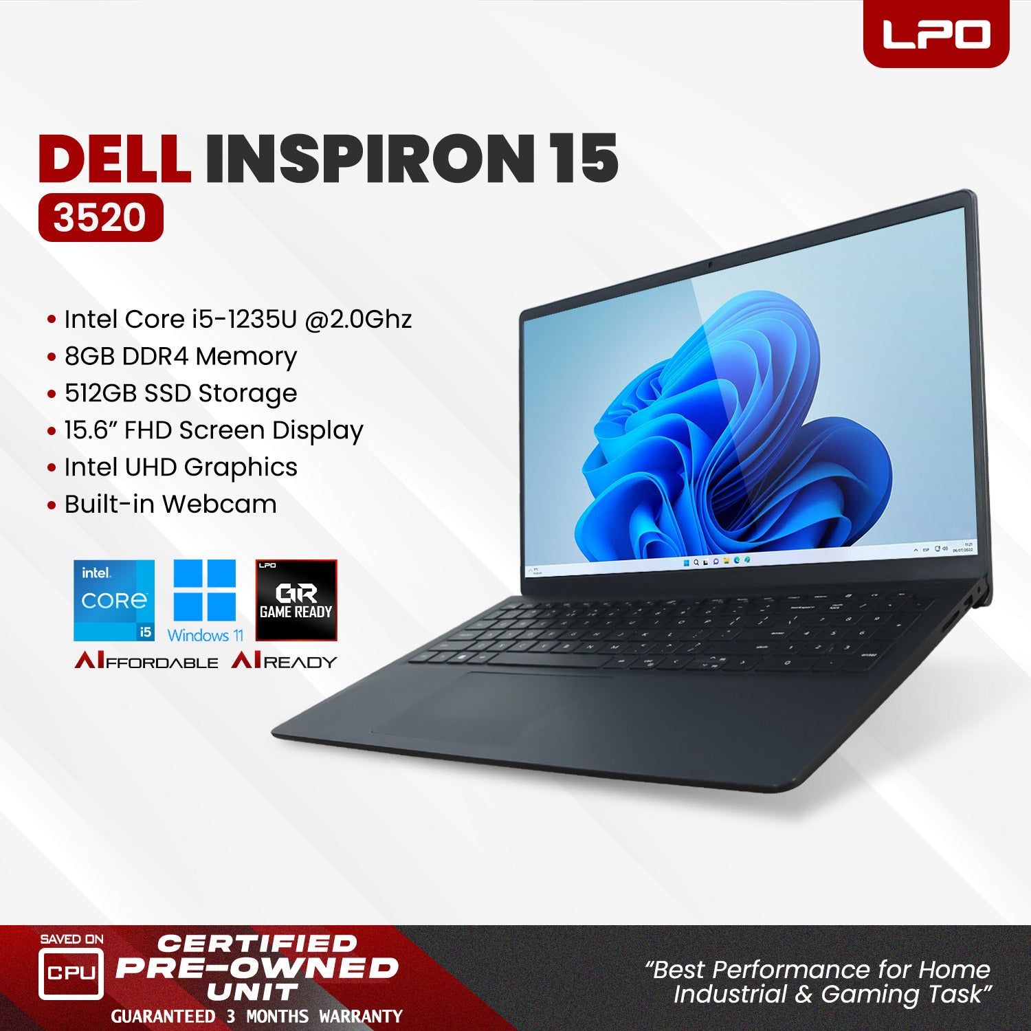 Pre owned Dell Inspiron 15 3520
