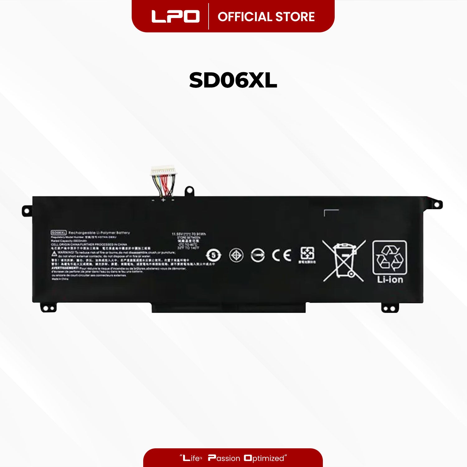Laptop Battery SD06XL Compatible with HP OMEN 15-EK0013DX HP Omen 15-ek0277ng