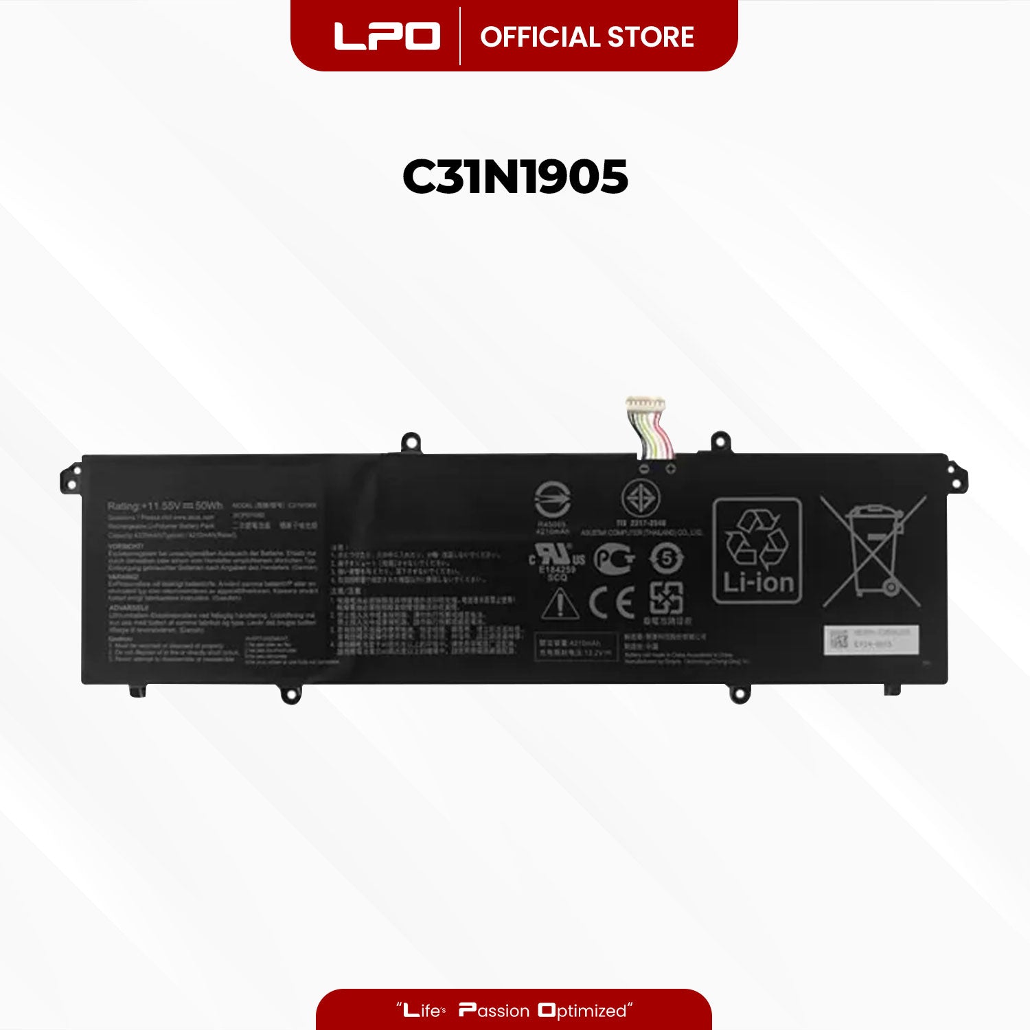 Laptop Battery C31N1905 Compatible with Asus Adolbook13 2020 Dolbook14 2020 VivoBook S13 S333