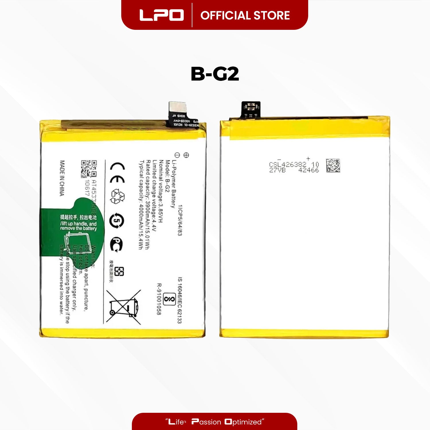Cellphone Battery Vivo V15 2019 B-G2 Compatible with 1819 - LPO Laptop PC-Outlet