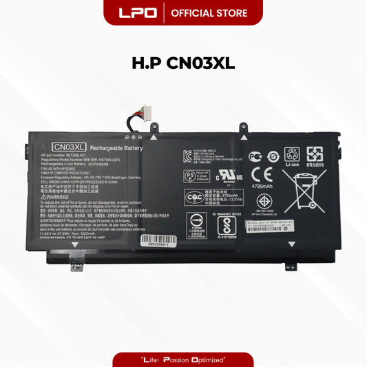 Laptop Battery CN03XL Compatible HP Envy 13-AB Series; HP 13-AB001 13-AB099 13T-AB000 13-AC033DX Series - LPO Laptop PC-Outlet