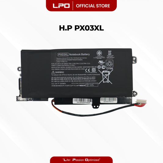 Laptop Battery PX03XL Compatible with HP Envy Touchsmart 14-K Series For HP Envy Touchsmart - LPO Laptop PC-Outlet