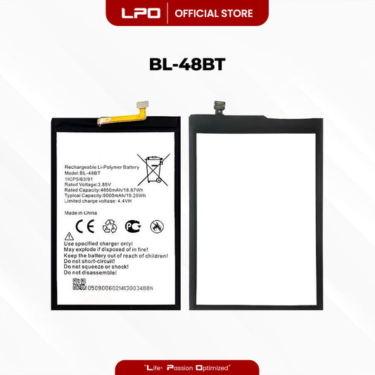 Cellphone Battery Tecno Pop 5 2021 BL-48BT Compatible with BD2, BD2p, BD3, BD1, BD2d - LPO Laptop PC-Outlet