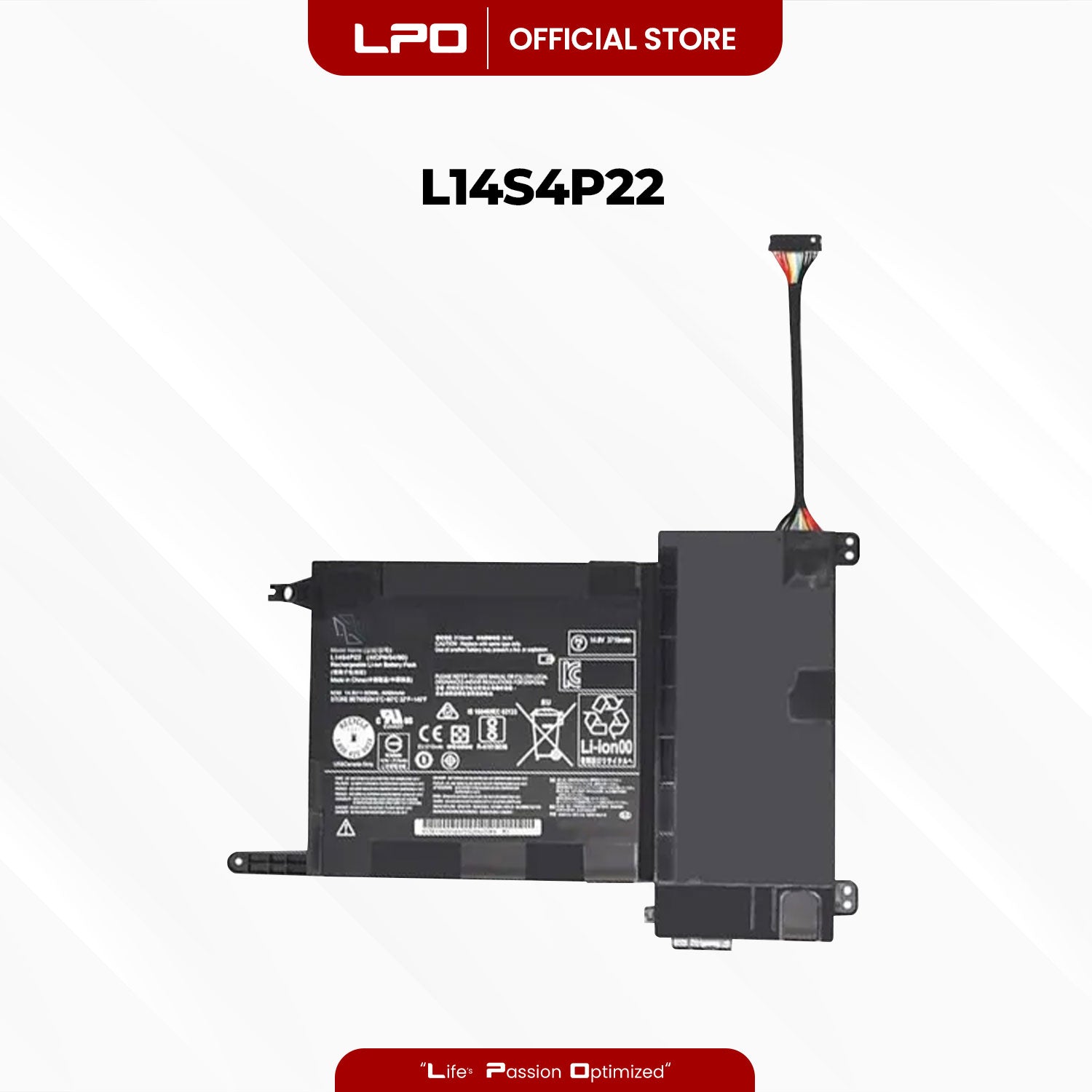 Laptop Battery L14S4P22 Compatible with Lenovo IdeaPad Y700-15ACZ Y700-15ISK Series
