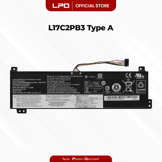 Laptop Battery L17C2PB3 Type A Compatible with Lenovo V130-15IGM V130-15IKB V330-15IKB - LPO Laptop PC-Outlet