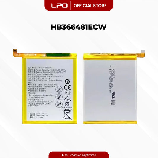 Cellphone Battery Huawei P20 Lite / Nova 3e / Y6 / P9 / P9 Lite / Honor 8 HB366481ECW Compatible with NE-TL00