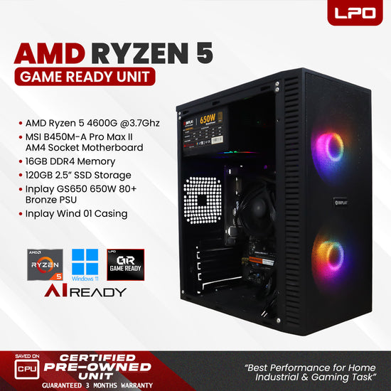 Pre owned AMD Ryzen 5 Game Ready Unit Inplay Wind 01