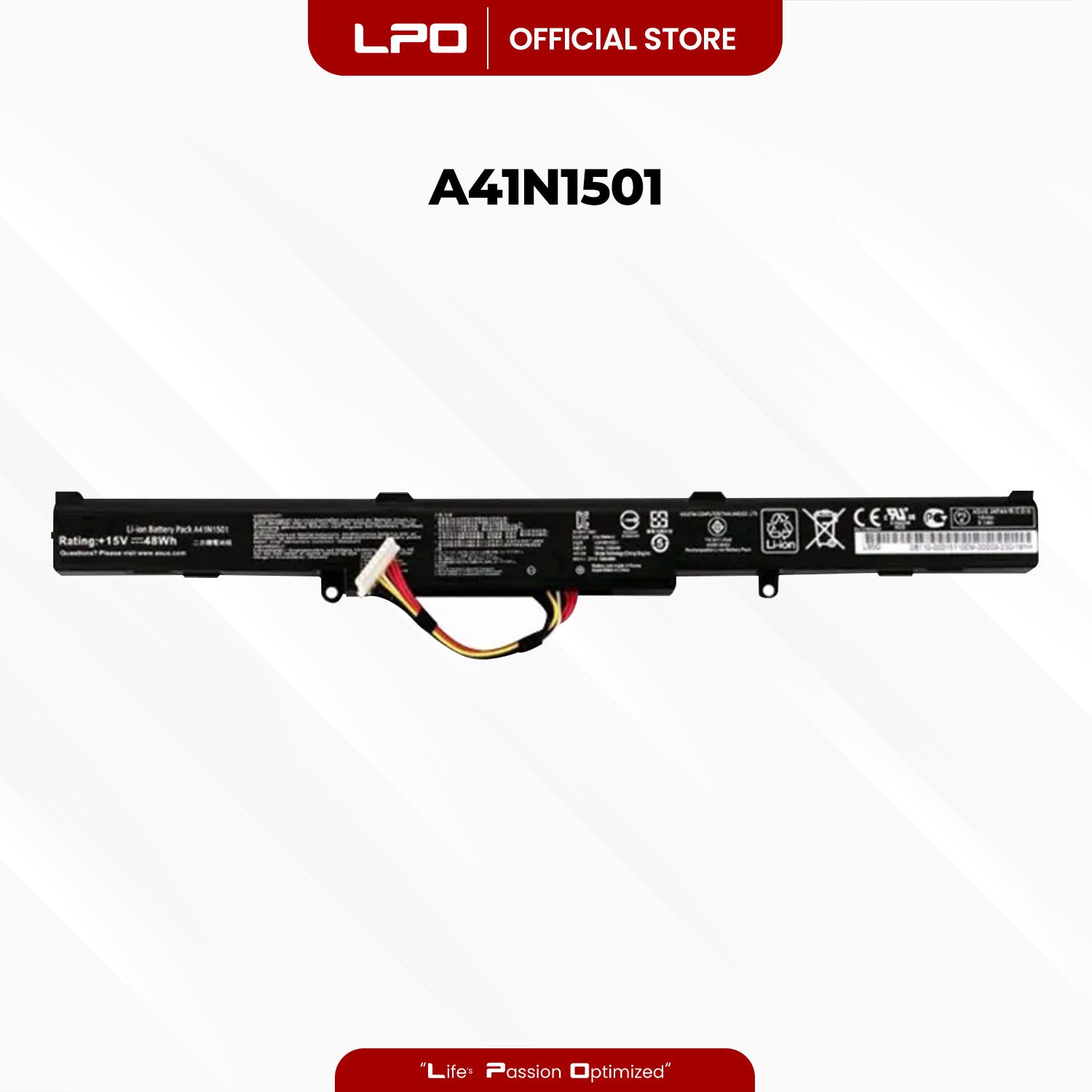 Laptop Battery A41N1501 Compatible with Asus ROG G752VW GL752VL GL752VW N752VW N552V N552VX N752V Series