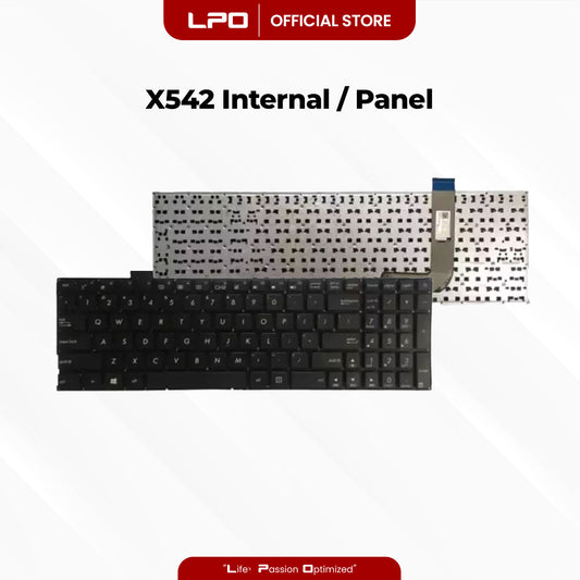 Laptop Keyboard ASUS X542 Internal / Panel Black US Compatible with Asus VivoBook X542 X542B X542BA