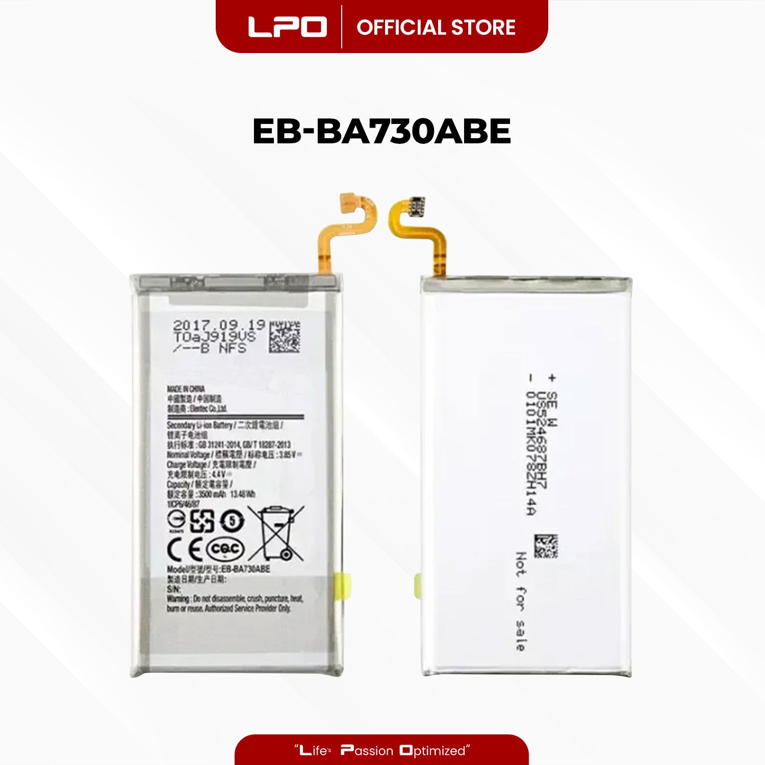 Cellphone Battery Samsung Galaxy A8+ 2018 EB-BA730ABE Compatible with SM-A730F