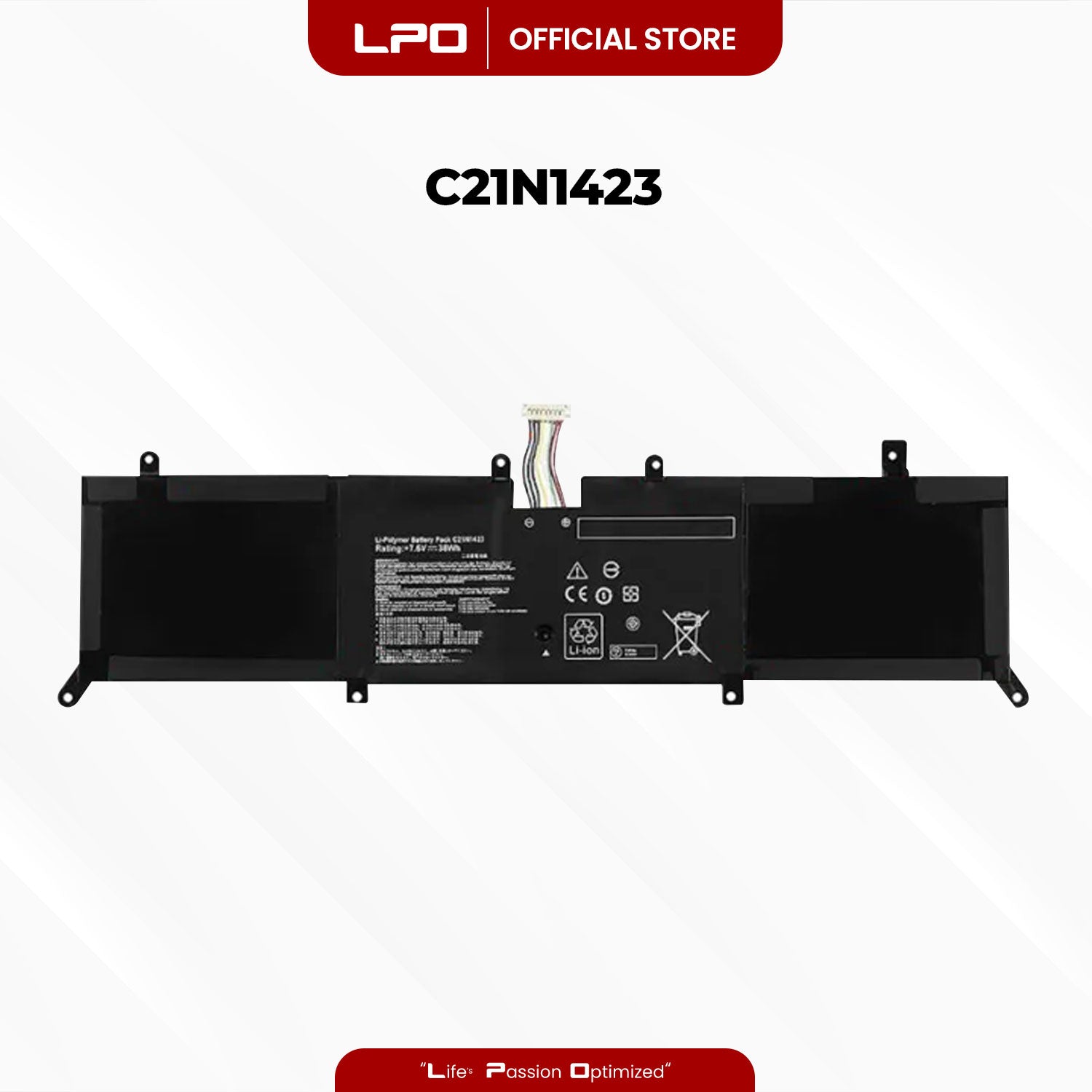 Laptop Battery C21N1423 Compatible with Asus X302L X302LJ X302LA R301LA F302LJ