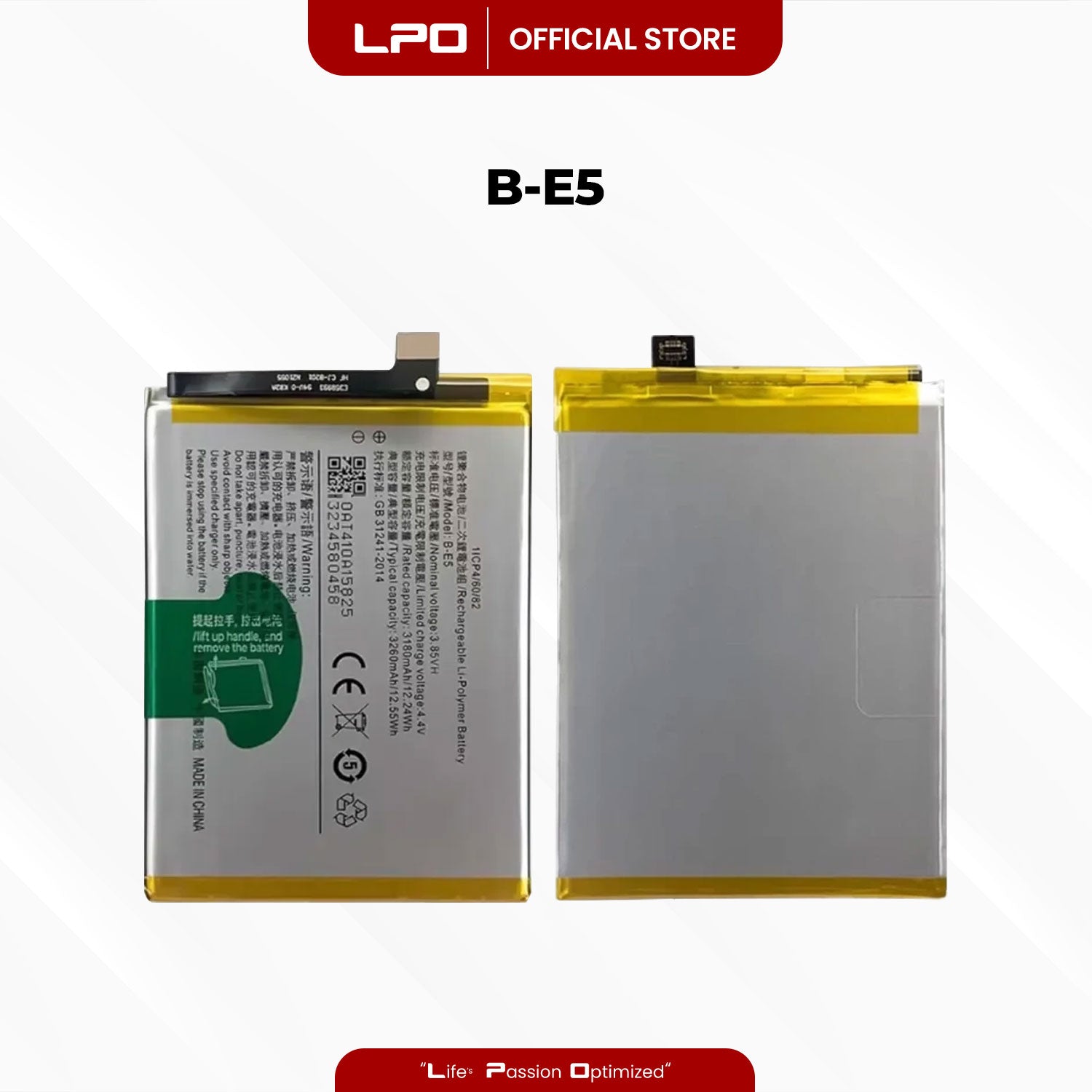 Cellphone Battery Vivo Y81 2018 B-E5 Compatible with 1808, 1803, V1732A, 1808i - LPO Laptop PC-Outlet