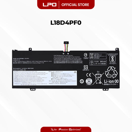 Laptop Battery L18D4PF0 Compatible with Lenovo ThinkBook 13S-IWL-20R90053JP, 20R90070GM