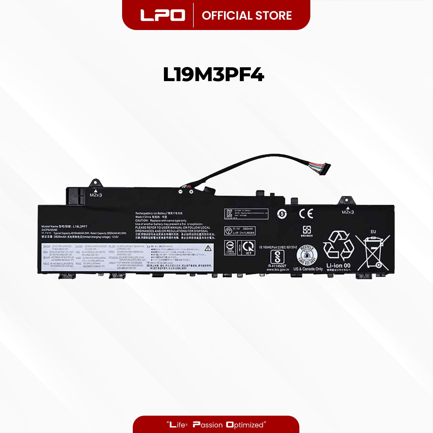 Laptop Battery L19M3PF4 Compatible with Lenovo IdeaPad 5-14ALC05 5-14ARE05 5-14ARE05