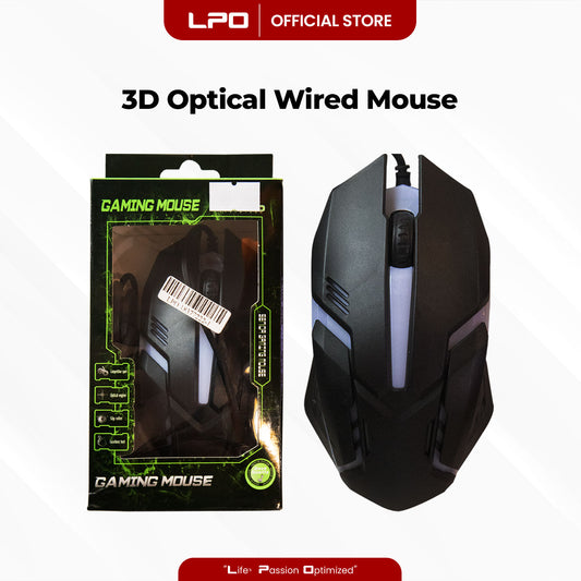 Gaming Mouse 3D Optical Wired Mouse USB Interface For PC Laptop Computer