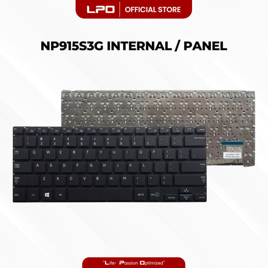 Laptop Keyboard SAMSUNG NP915S3G Internal / Panel Black US Compatible with Samsung NP915S3G