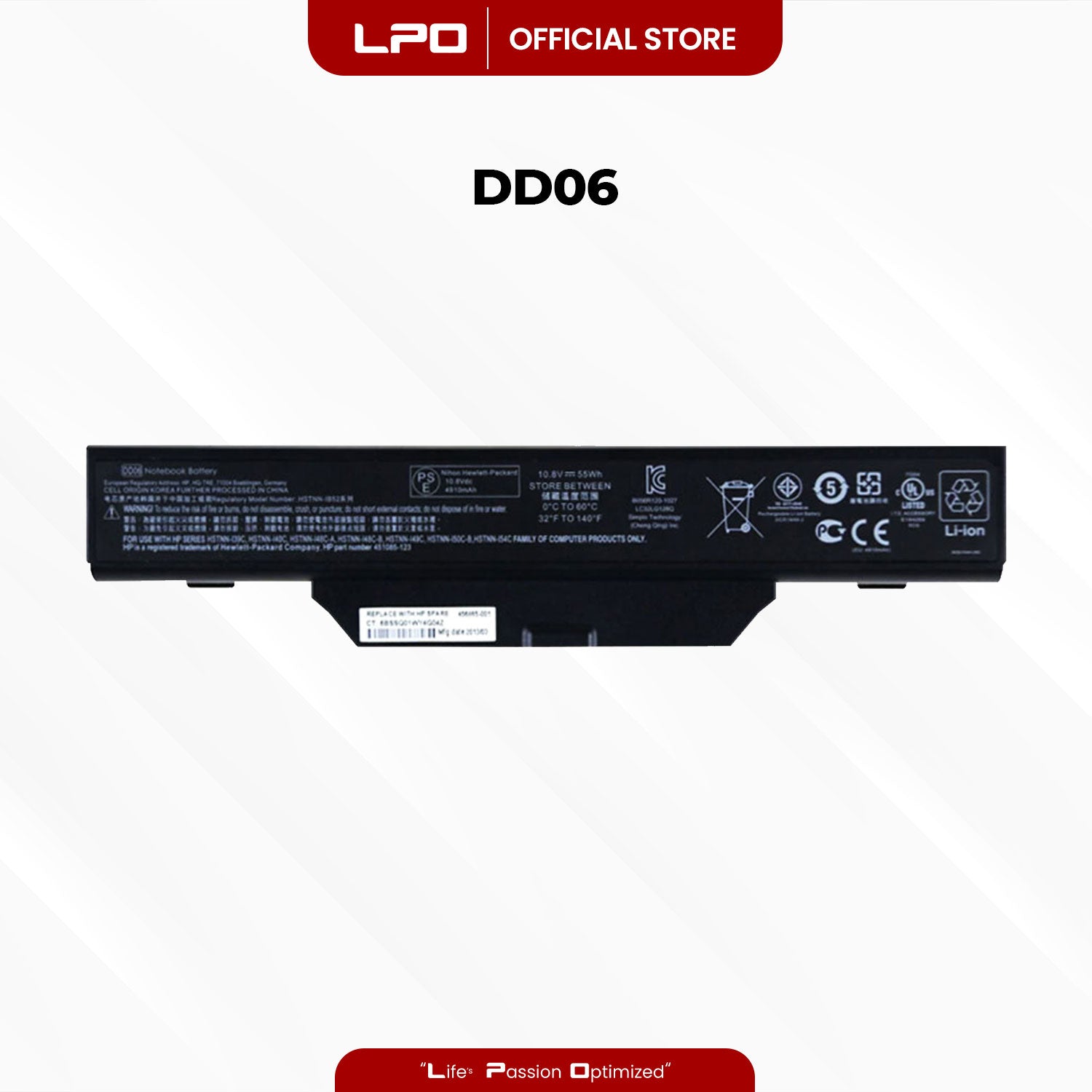 Laptop Battery DD06 Compatible with HP Compaq 550, HP compaq 610, HP Compaq 615, Business Notebook 6720s