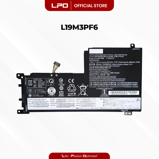Laptop Battery L19M3PF6 Compatible with Lenovo Ideapad 5-15IIL05 5-15ARE05 Series