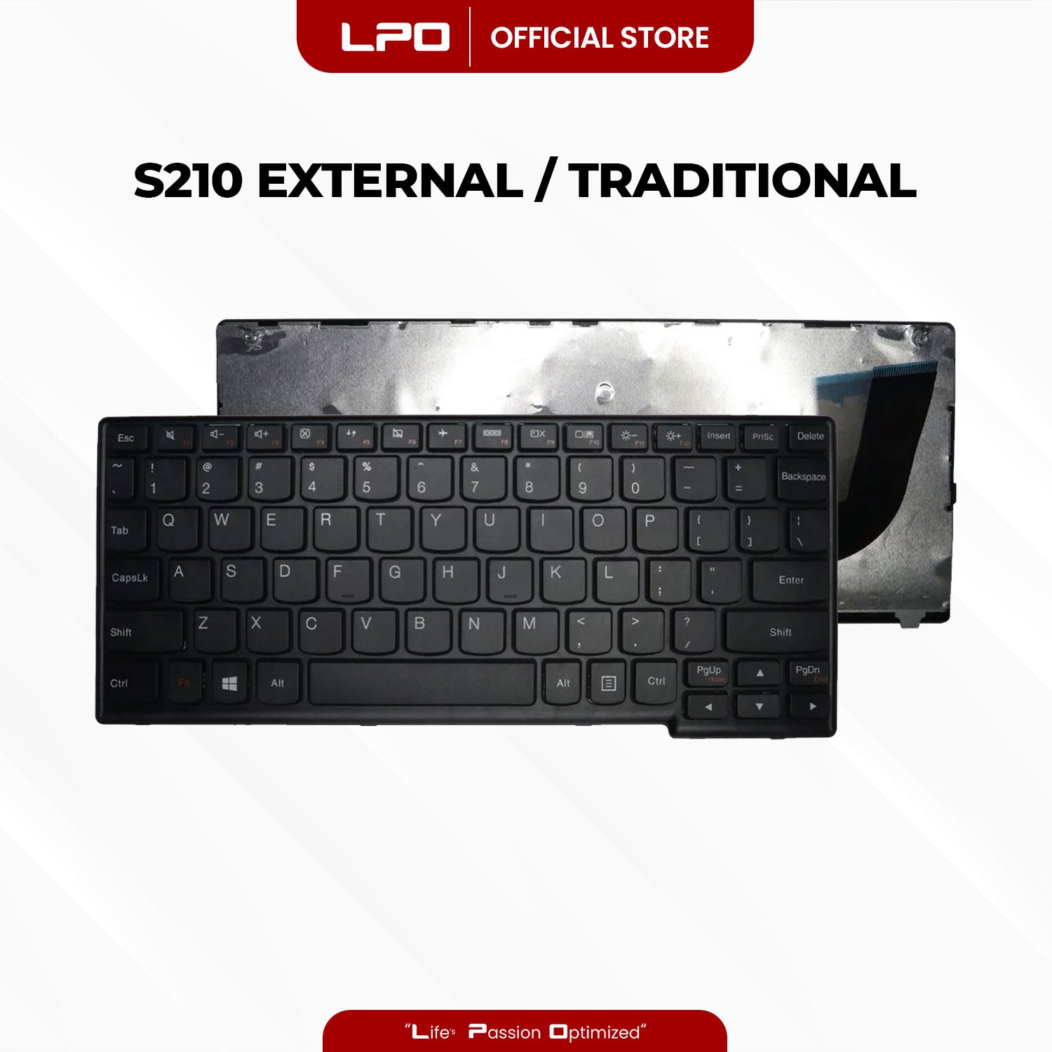 Laptop Keyboard LENOVO S210 External / Traditional Black US Compatible with Lenovo IdeaPad Yoga 11S S20-30 flex10g S210