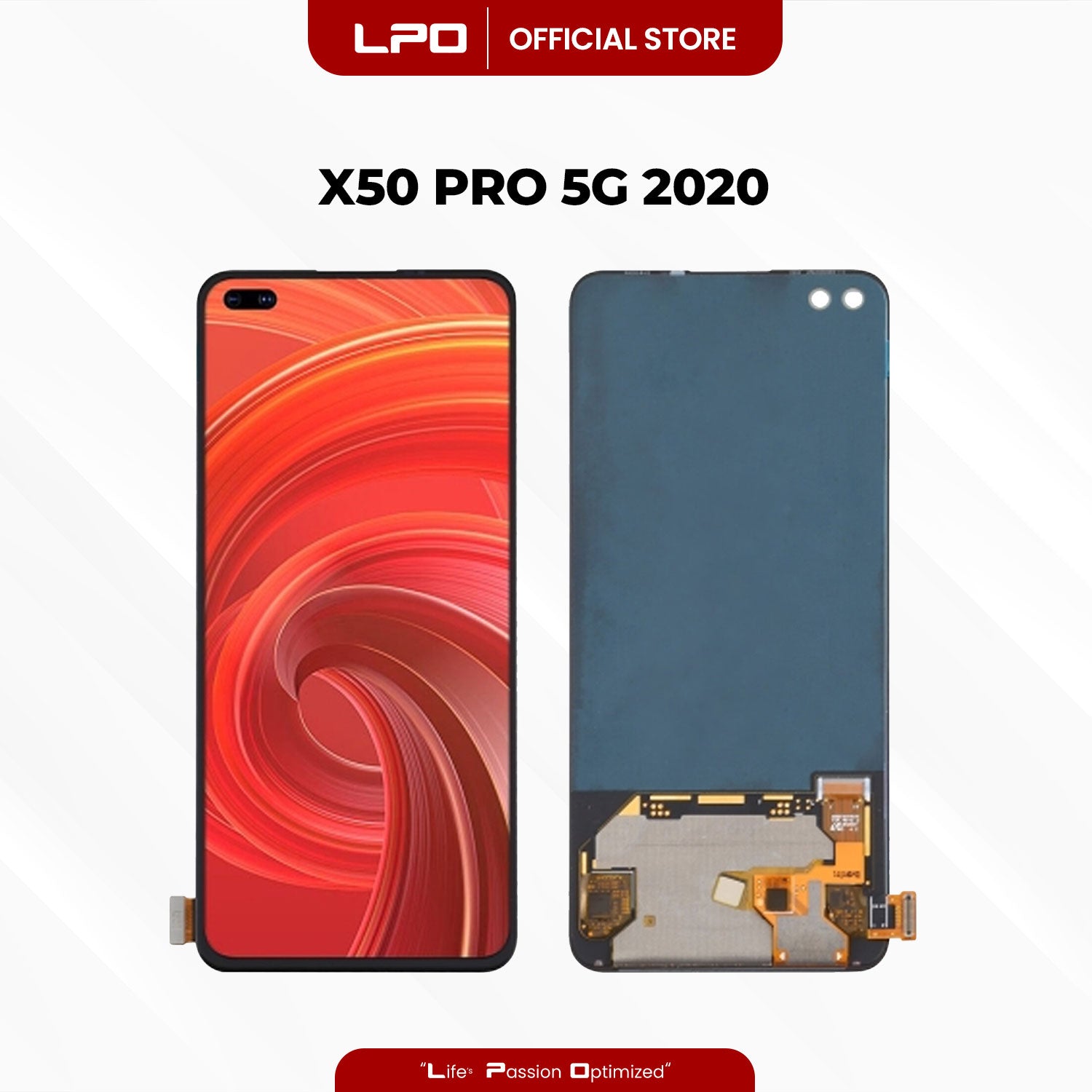 Cellphone LCD Screen	6.44 Realme X50 Pro 5G 2020 Compatible with RMX2075, RMX2071, RMX2076