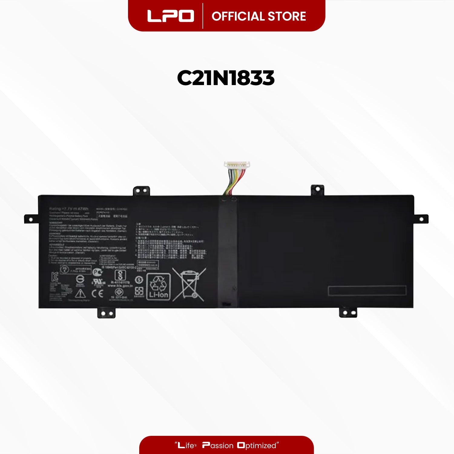 Laptop Battery C21N1833 Compatible with Asus BX431FA BX431FB K431FA K431FL S4500F