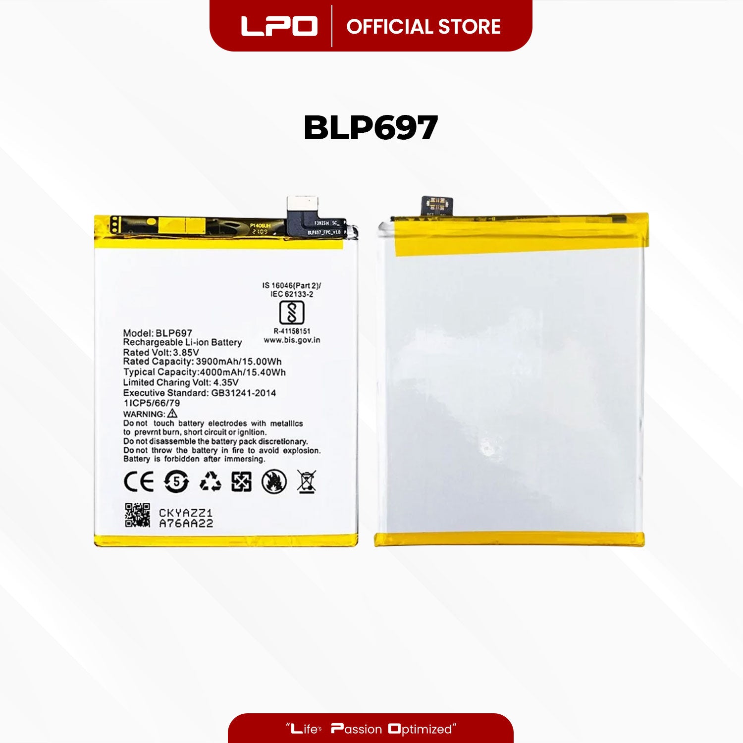 Cellphone Battery	Oppo F11 Pro 2019 BLP697 Compatible with CPH1969, CPH2209, CPH1987