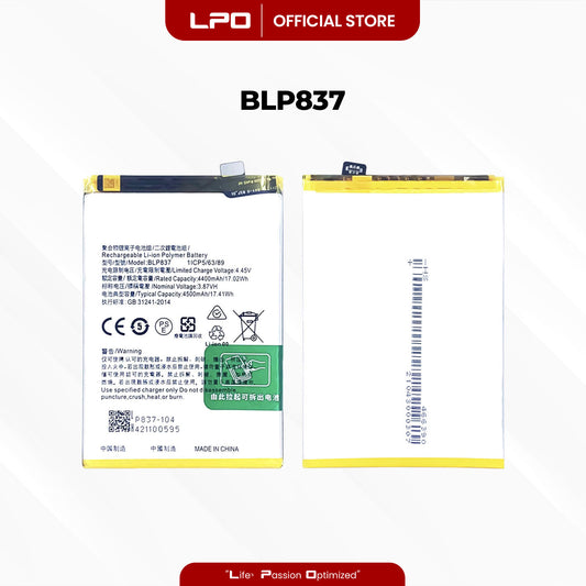 Cellphone Battery	Realme 8 Pro 2021 BLP837 Compatible with Realme 8 Pro 2021, Realme 9 Pro Plus 2022