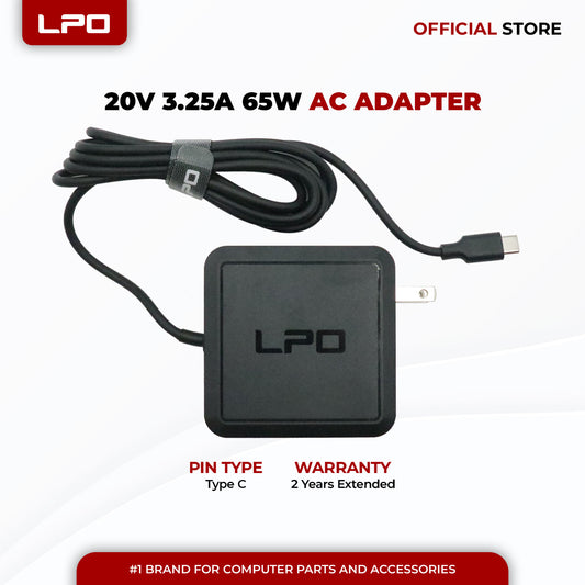 Laptop Charger Lenovo 20V 3.25A 65W TYPE C Compatible with Lenovo ThinkPad 25 T480