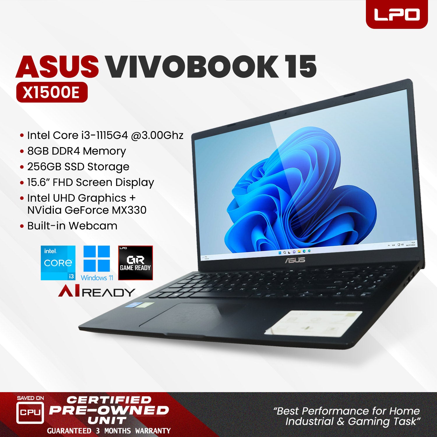 Pre owned Asus VivoBook 15 X1500E