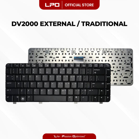 Laptop Keyboard HP DV2000 External / Traditional Black US Compatible with HP Pavilion DV2000