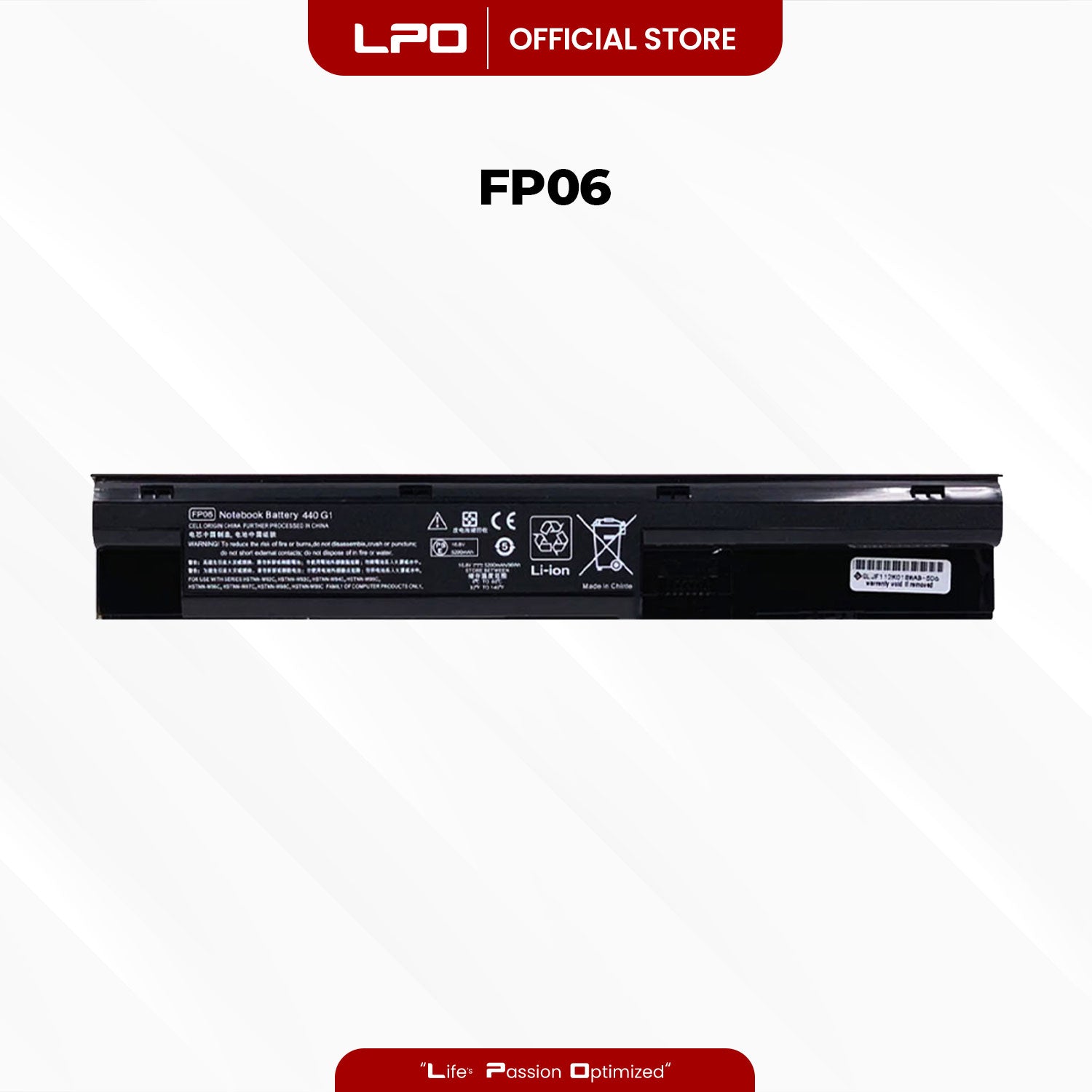 Laptop Battery FP06 Compatible with HP Probook 440 450 445 470 455 G0 G1 Series