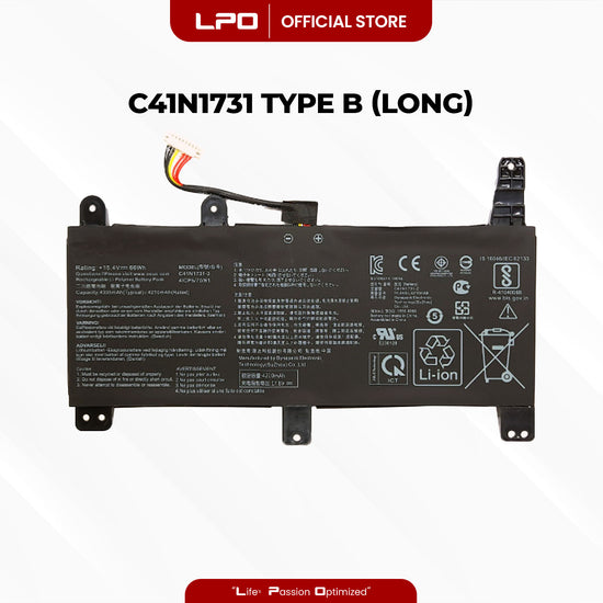 Laptop Battery C41N1731 TYPE B (LONG) Compatible with Asus Rog STRIX G15 G512LWS-AZ001T