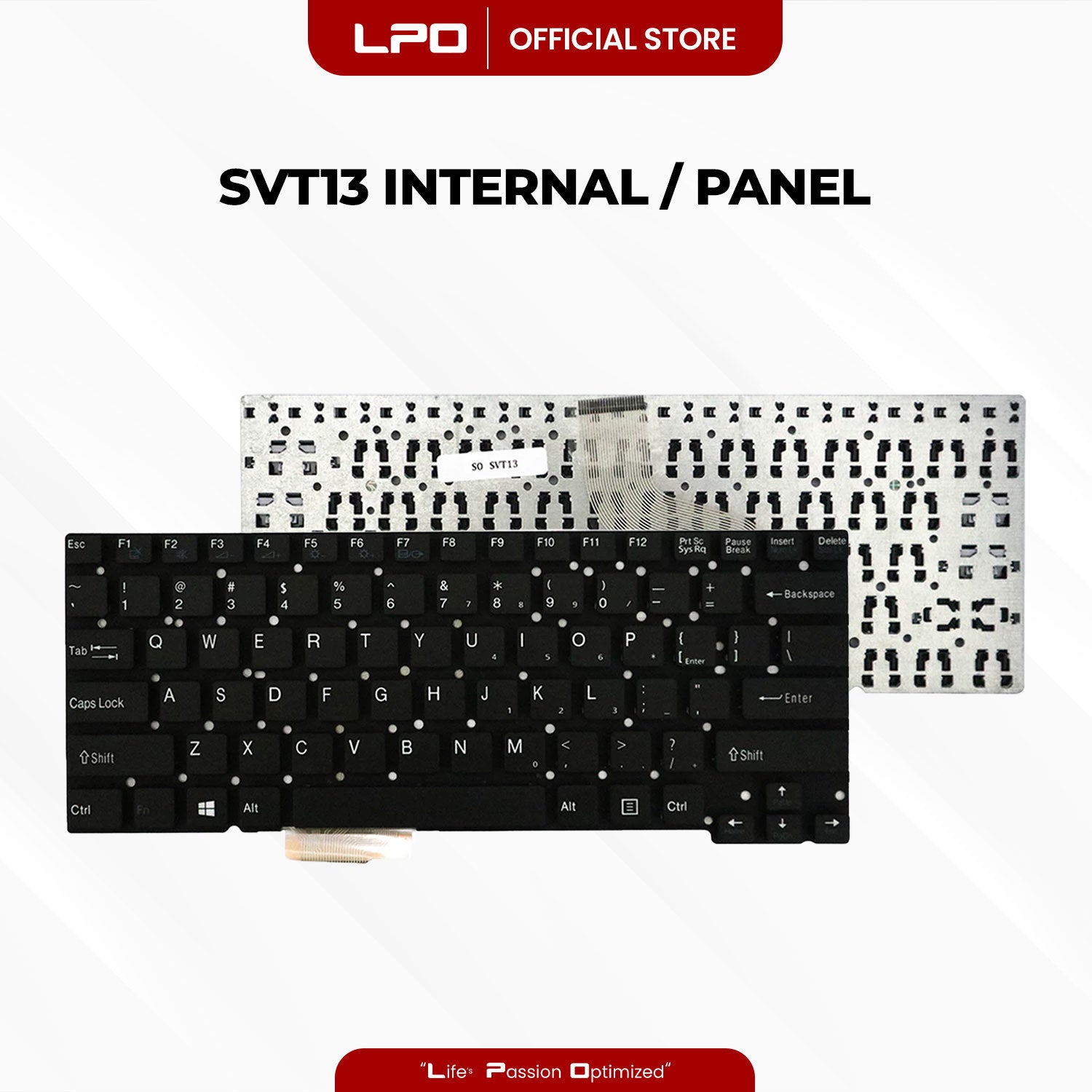 Laptop Keyboard SONY SVT13 Internal / Panel Black US Compatible with Sony Vaio SVT131 A11V