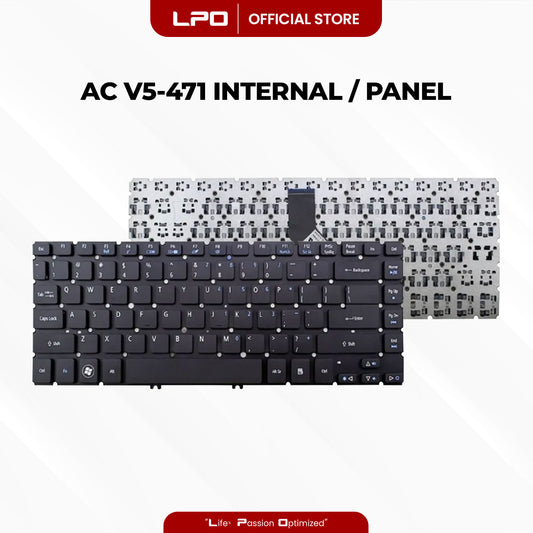 Laptop Keyboard ACER V5-471 Internal Type / Panel Black US Compatible with Acer V5-471P, V5-471 V5-471G