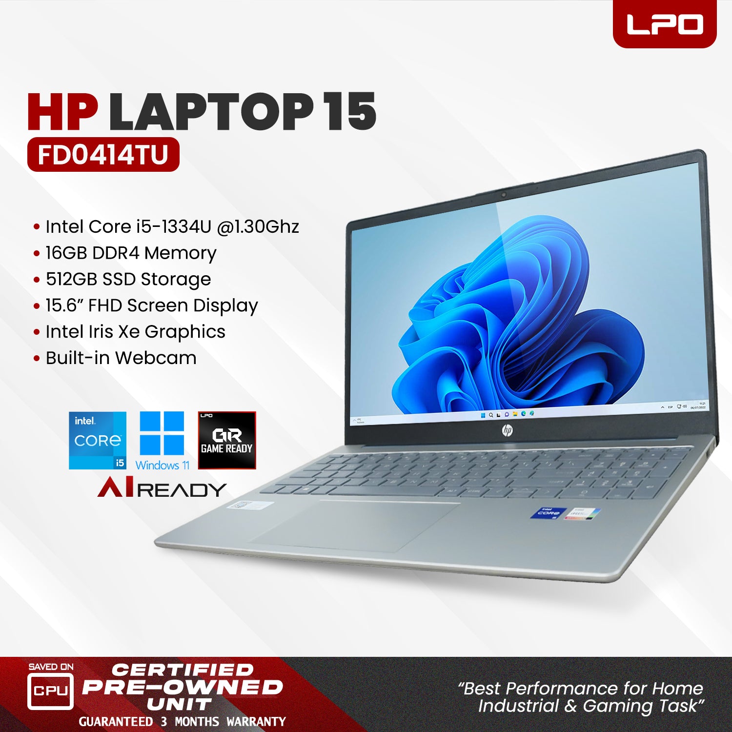 Pre owned HP Laptop 15-FD0414TU