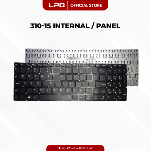 Laptop Keyboard LENOVO 310-15 Internal / Panel Black US Compatible with Lenovo IdeaPad 310-15 310-15ABR