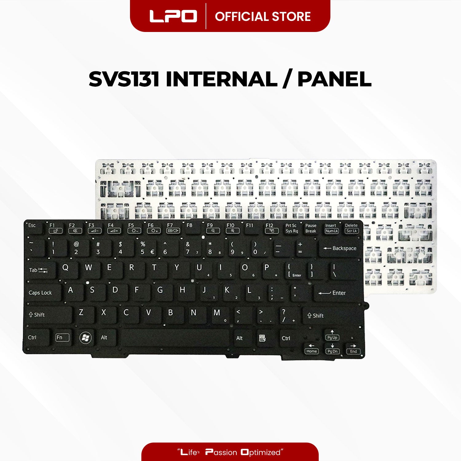 Laptop Keyboard SONY SVS131 Internal / Panel Black US Compatible with Sony SVS-13 SVS13
