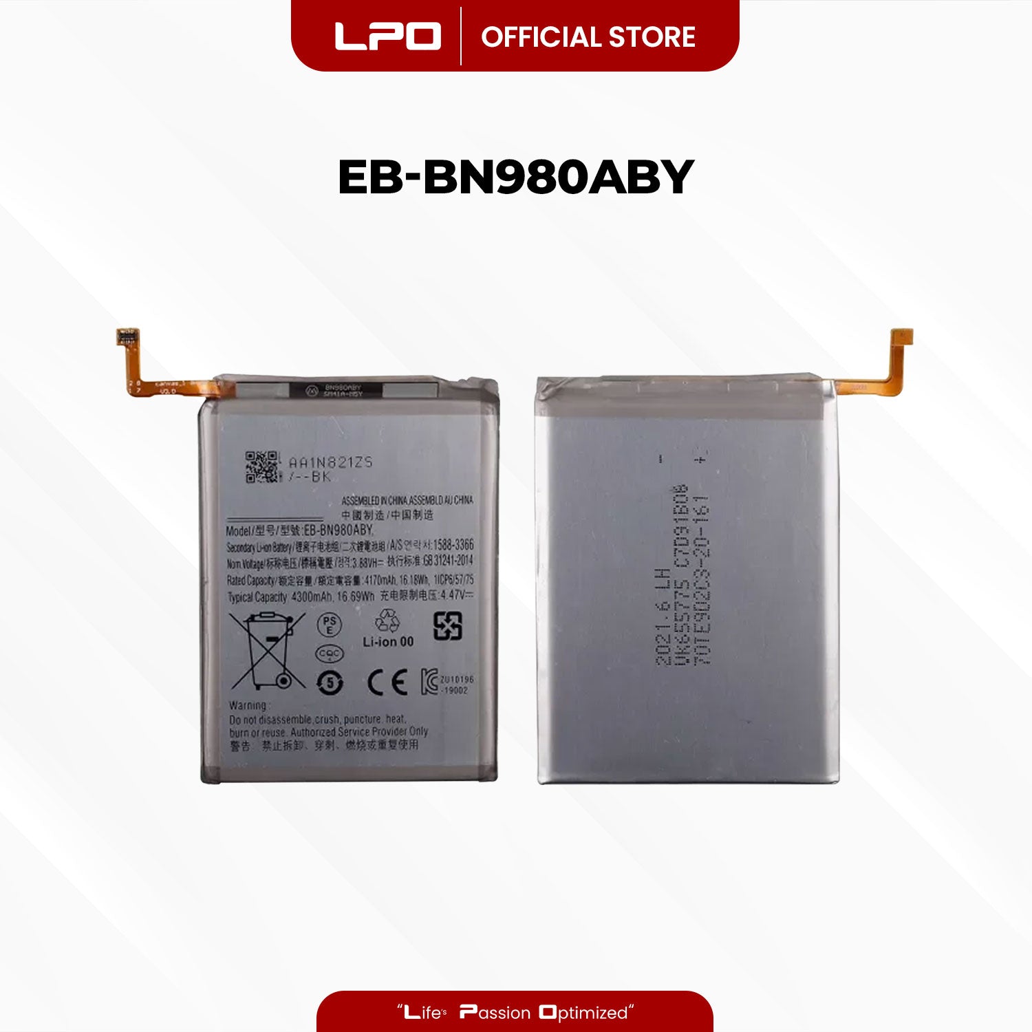 Cellphone Battery Samsung Galaxy Note 20 2020 EB-BN980ABY Compatible with SM-N980F, SM-N980F/DS