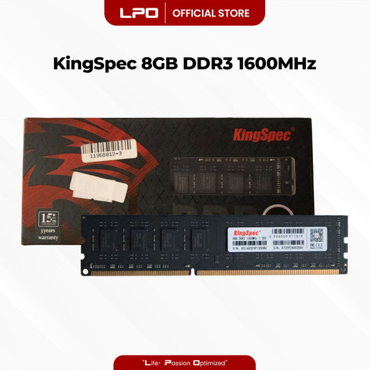 KingSpec 8GB DDR3 1600Mhz 1.35V DIMM for Desktop RAM