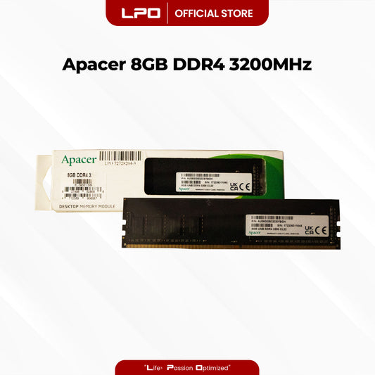 Apacer 8GB DDR4 3200Mhz DIMM for Desktop RAM