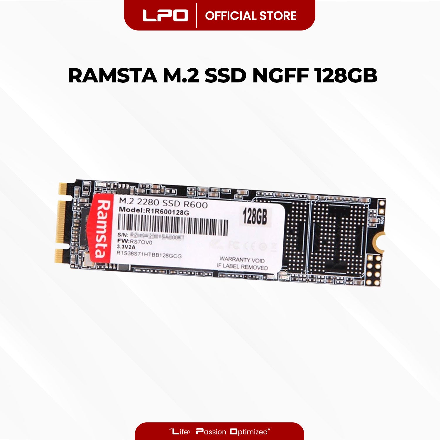 RAMSTA M.2 2280 SSD R600 128GB SSD NGFF