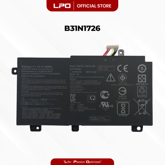 Laptop Battery B31N1726 TYPE A Compatible with ASUS FX80GE8750-1, FX504GE, FX80 - LPO Laptop PC-Outlet
