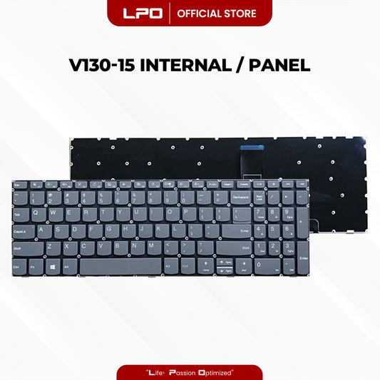 Laptop Keyboard LENOVO V130-15 Internal / Panel Gray US Compatible with Lenovo V130-15IKB